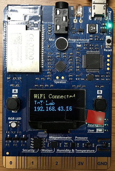 Wi-Fi name and IP address